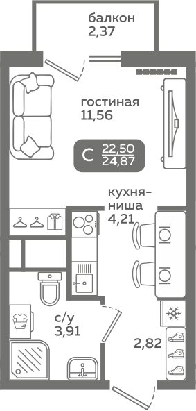 Планировка квартиры 419