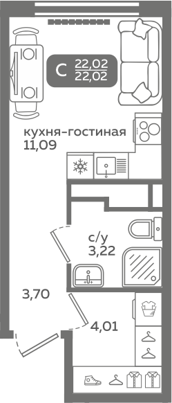 Планировка квартиры 424