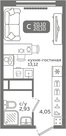Планировка квартиры 435