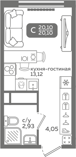 Планировка квартиры 370