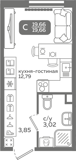 Планировка квартиры 164