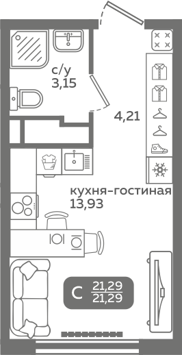 Планировка квартиры 183