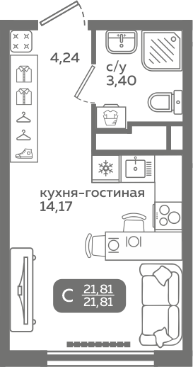 Планировка квартиры 186